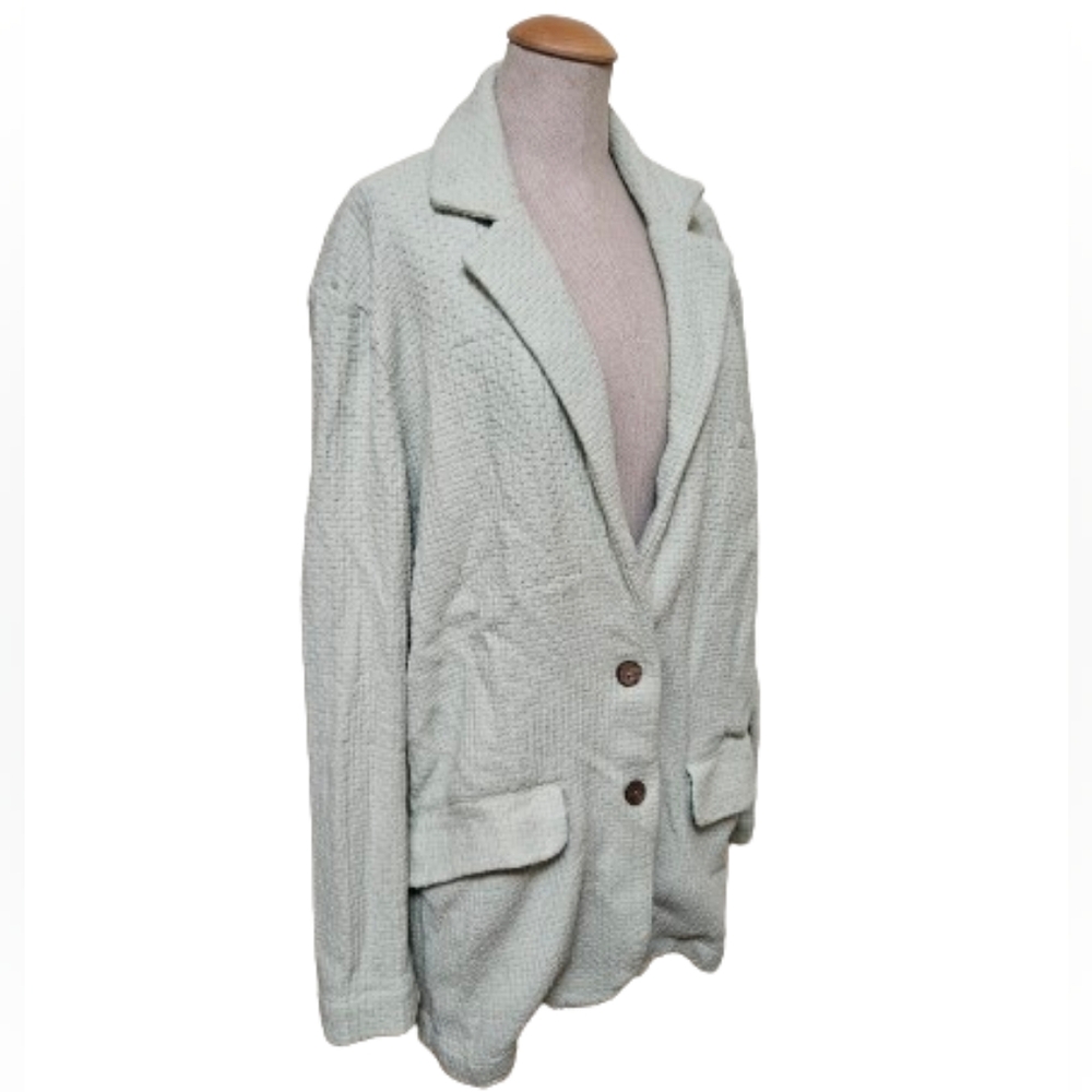 Free People Like a Cloud Blazer Jacket Seafoam Green - Picture 3 of 4